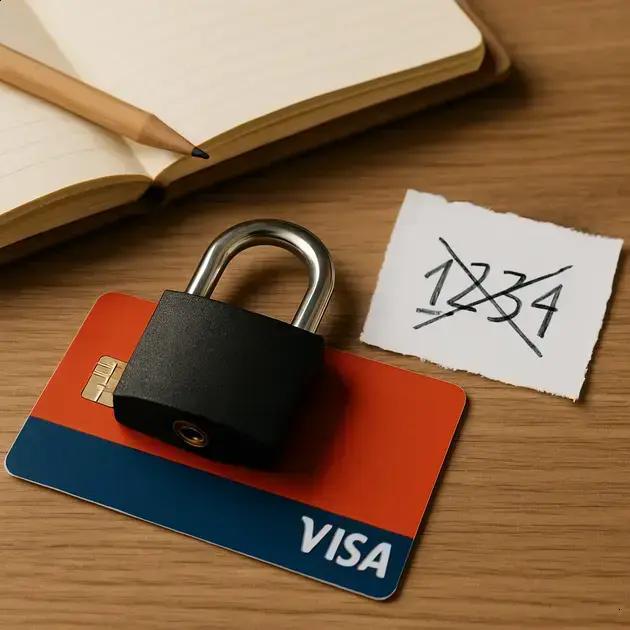 O que fazer se o cartão for bloqueado após tentativas falhas de senha